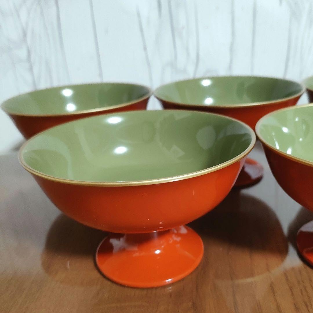 木曽漆器のデザートカップ碗 5個セット 木曽漆器のデザートカップ碗 5個セット ホーム＆キッチン